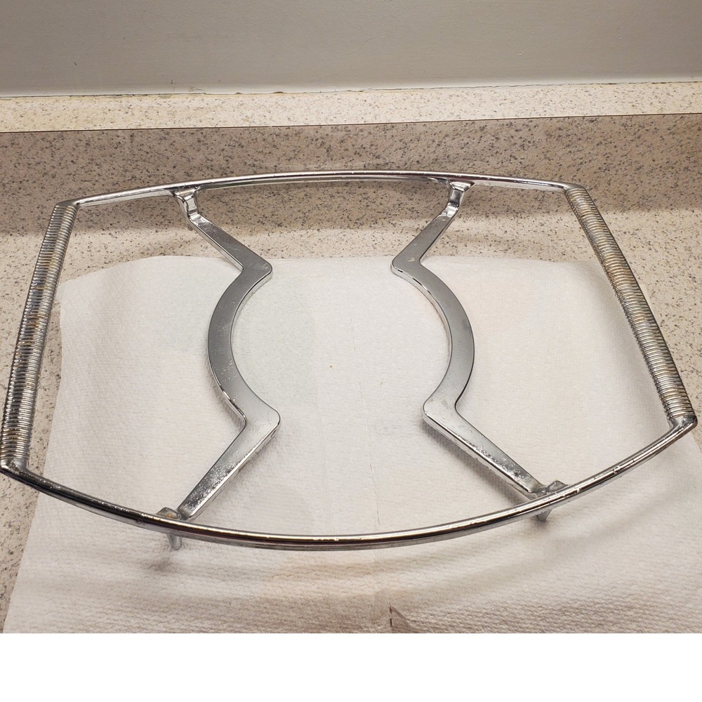 Corning Ware Casserole Dish Spice of Life A-10-B White Excellent Chrome Cradle - Picture 9 of 10